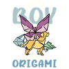 Only a boy loves origami