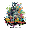 Römische Graffiti-Skulptur Splash