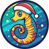 Weihnachts-Seepferdchen