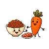 Carrot in salad