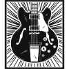 Retro-Gitarren-Silhouette