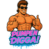 PUMPS DIGGA Muscle Hero Cartoon Bodybuilder