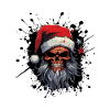 Santa's Skull Gothic Christmas