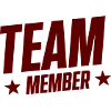 Team Member Emblem with Stars