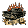 Flame Lowrider Voiture Ancienne