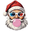Weihnachtsmannbrille 3D-Kaugummigeschenk Weihnachten