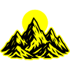 Mountains Sun