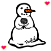 Padel Tennis Winter Snowman