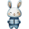 Adorable Little Rabbit – Illustration Tenderness