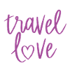 Travel Love Lettering Heart