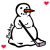 Winter Snowman Kids Hockey