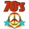 Retro 70s Peace Rainbow