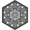 Yoga Meditation Geometry Hexagon Mandala Pattern