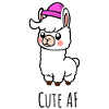 Cute AF Lama Baby oder Alpaka