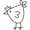 Happy Chicken Cartoon