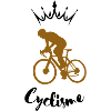 Radfahrer-Silhouette