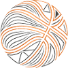Thread Swivel Orange Black