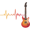 Herzschlag-Gitarren-Gradient