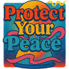 Protect Your Peace Retro Sunset