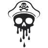 Melting Captain Skull Skull Captain Hat