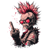 Punk Skeleton Style