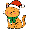 Kawaii Christmas Kitten