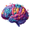Colorful Neurodiversity Brain in Colorful Kun