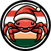 Christmas crab in festive style