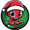 Ant with Santa hat