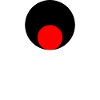 3 cercles, blanc, noir et rouge