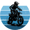 Motif motocross pour les vrais passionnés