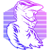 Minimalist motocross motif