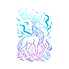 Neon Dragon's Line in Gradient