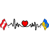 Lower Austria Flags Heartbeat