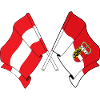 Austria & Salzburg Flag Crossed