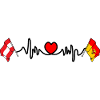 Burgenland Flags Heartbeat