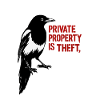 Magpie, crow and red message