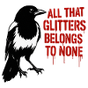 Magpie, Raven and Glitter Slogan