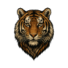 Tiger Head Illustration Force