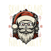 Skully Claus Holly Joyeux Noël