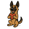 Malinois with Heart Comic