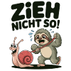 Sloth with snail, relaxed funshirt
