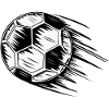 Fußball in Flug 