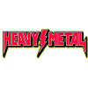 Heavy Metal Emblem with Lightning Bolt