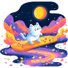 Cats on sugar stream