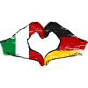 Italy Germany Flag Heart