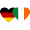 Germany Ireland Flag Heart
