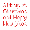 Joyeux Noël et Bonne Année manuscrit