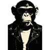Monkey Rebel in Leather