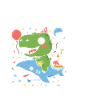 Dino Birthday Party Duo